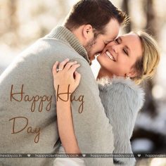 Hug Day – happy valentines day sign