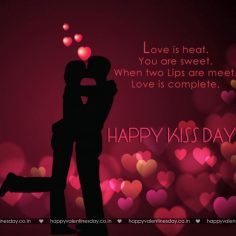 Kiss Day – happy valentine card