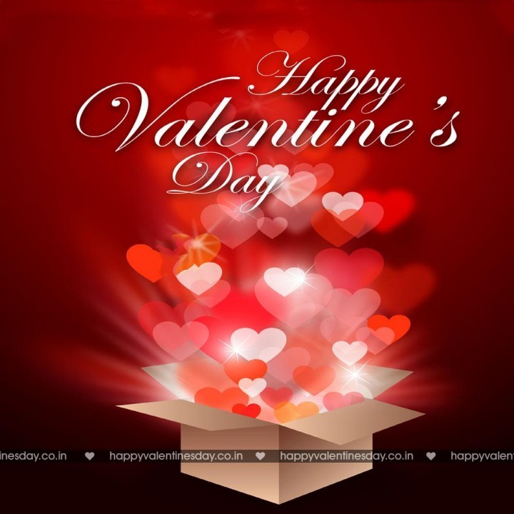 Happy valentines day hearts